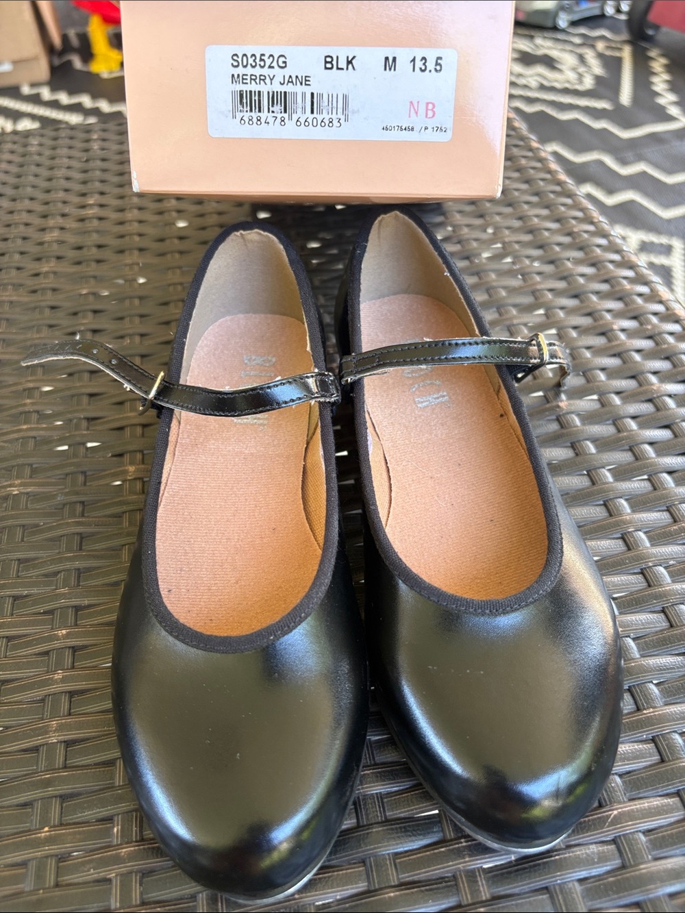 Bloch Black Merry Jane Patent Leather Tap Shoes
